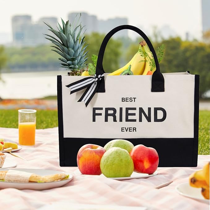 TOPDesign Embroidery Canvas Tote Bag