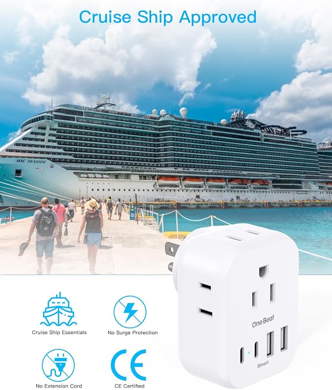 Travel Cruise Ship Essentials, Travel Plug Adapter
