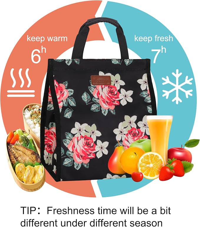 Lunch Bags for Women Insulated Reusable Lunch Tote