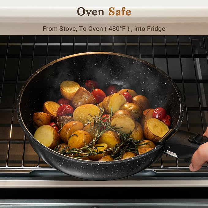 15Pcs Pots and Pans Set Non Stick, Cookware Sets