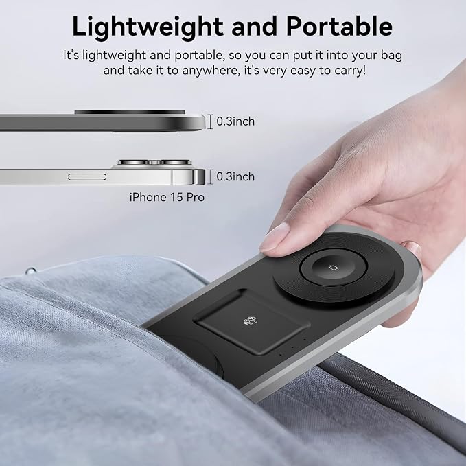 3 in 1 Fast Wireless Charger Stand