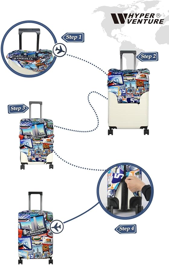 HYPER VENTURE Washable Luggage Cover