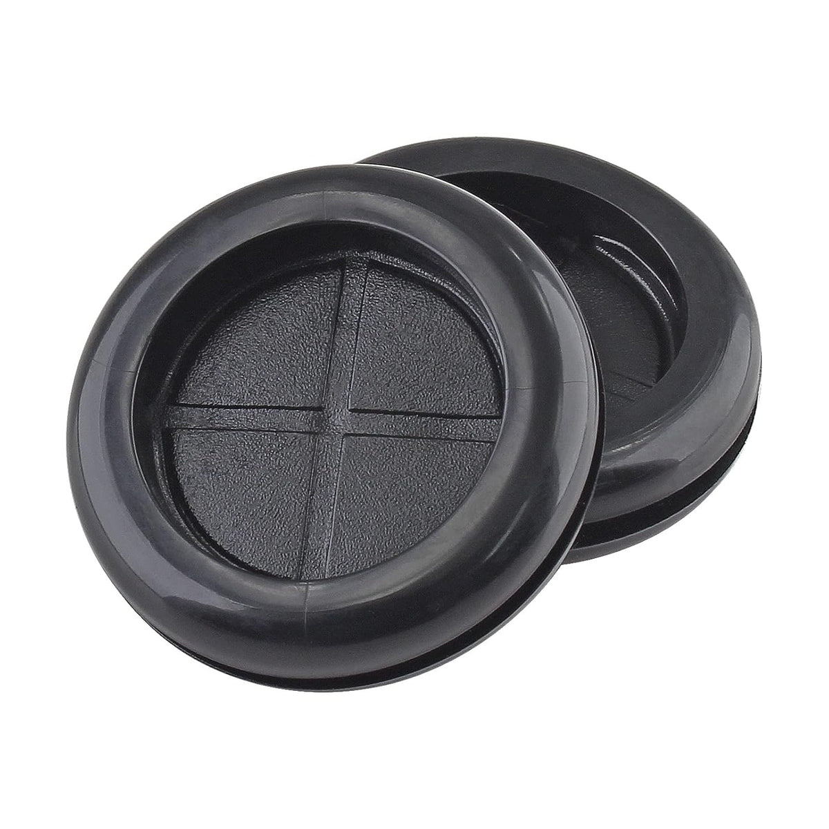 6 Pack 2" Inside Diameter 2-3/8" Drill Hole Rubber Grommet, Firewall Plug Grommet Rubber Grommets Wire Protection, Double Sided Round