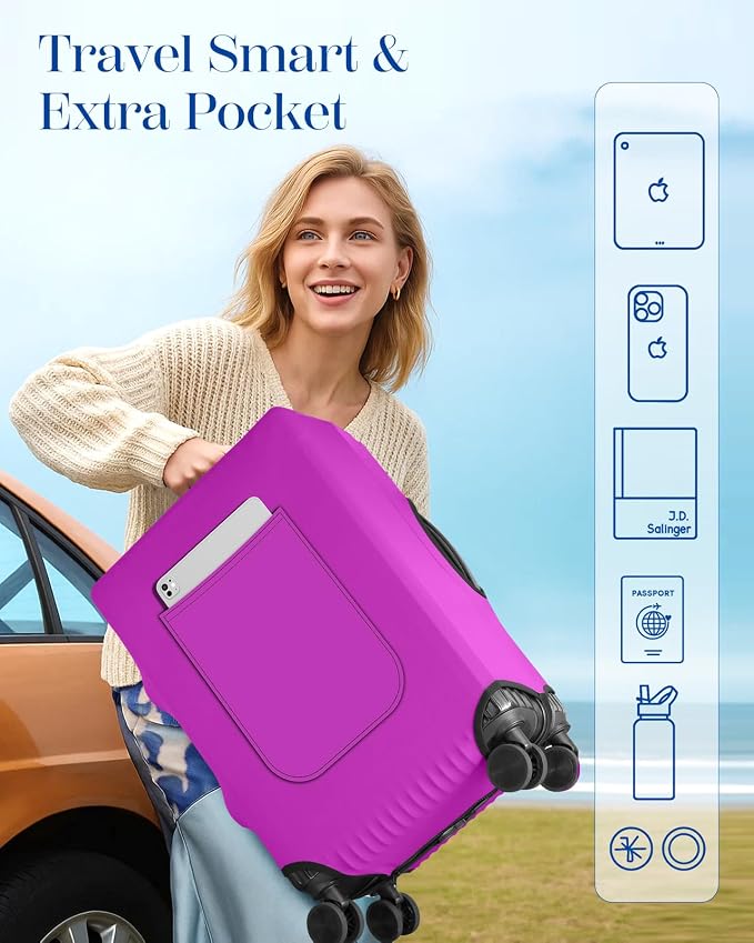 Slohif Luggage Cover for Suitcase Tsa Approved Protector