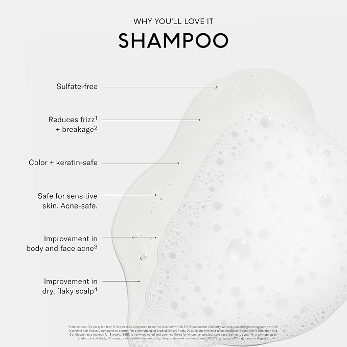 SEEN Shampoo - Scented - Non-Comedogenic & Sulfate-Free Hair Shampoo-