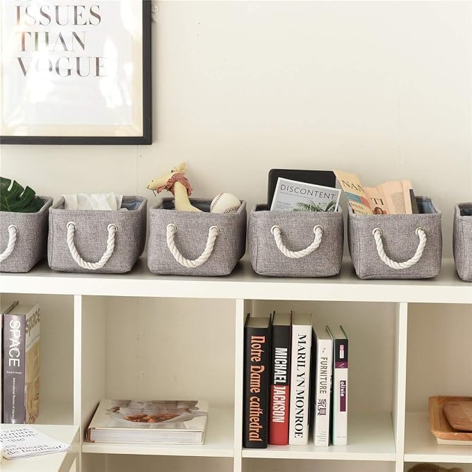 TheWarmHome Storage Bins for Shelves