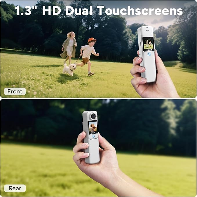 SJCAM C300 Pocket Action Camera 4K, 7Hour Power, 6-Axis Stabilization,