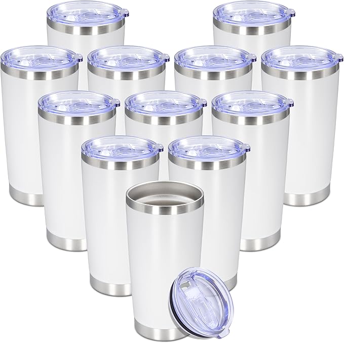 20 oz Tumbler with lid Double Wall Vacuum Insulated Tumblers Stainless Steel