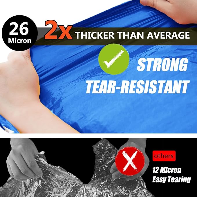 Frelaxy Emergency Blanket 2-Pack/4-Pack, Extra-Thick Extra-Large Space Blankets