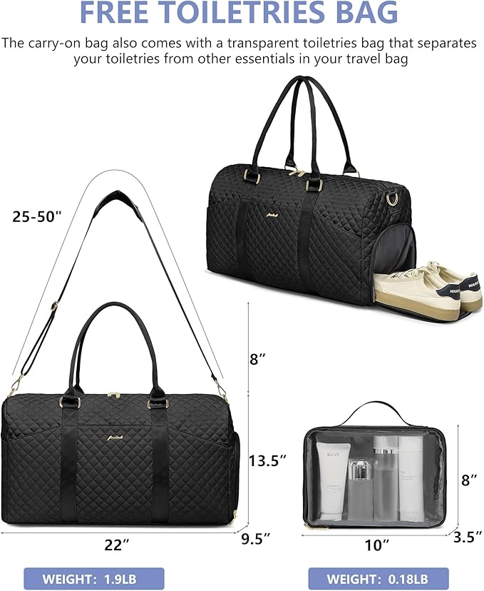 Weekender Travel Duffle Bag for Women