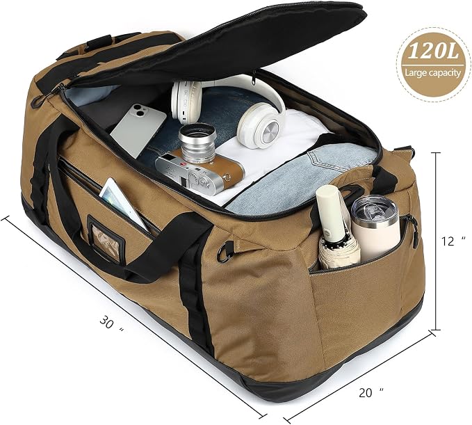TUGUAN Extra Large Travel Duffle Bag Backpack