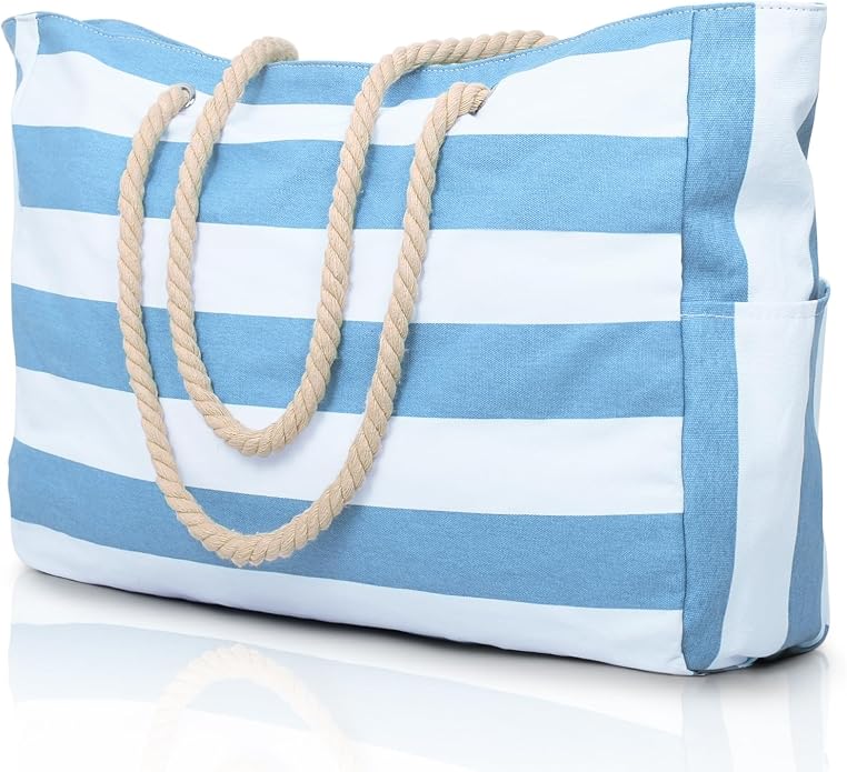 Becokan Beach Bag Large Beach Tote Bag