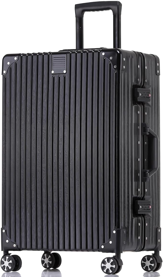 HotWay Carry On Luggage with Aluminum Frame, 20 Inch PC Hard Shell Suitcase