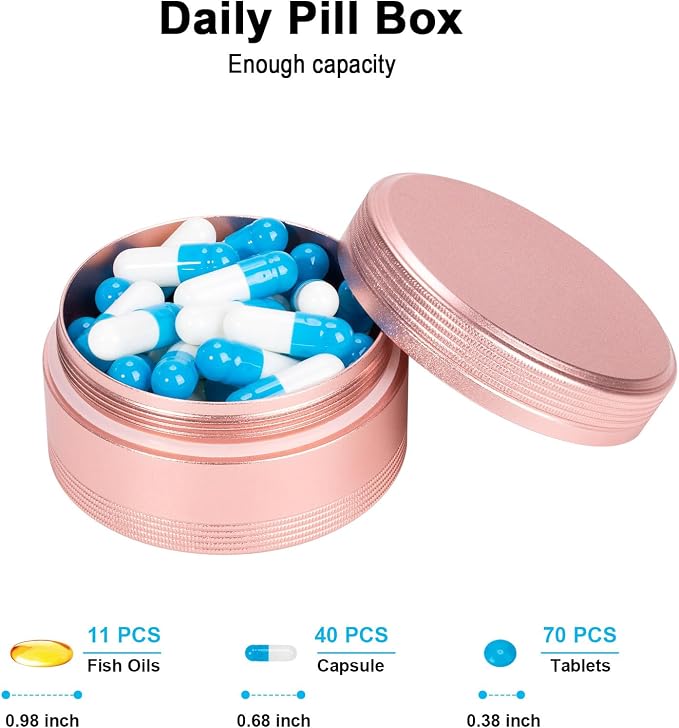 Metal Pill Container Pill Case