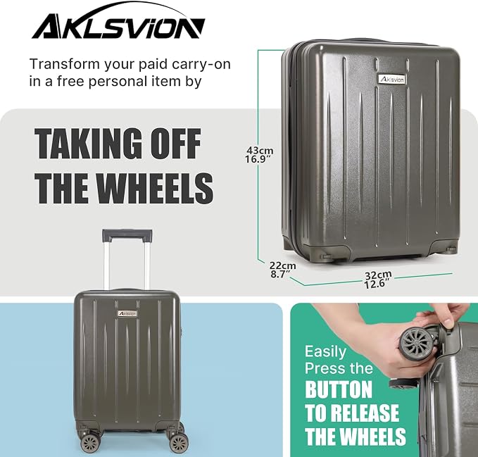 18-inch Carry-on Boarding Luggage: Equipped