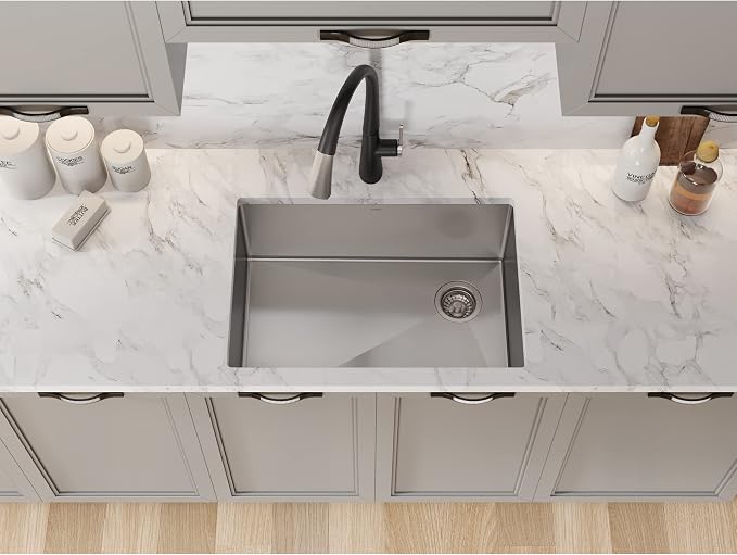 Kraus KHU111-25 Standart PRO 16 Gauge Undermount Single Bowl Stainless Steel