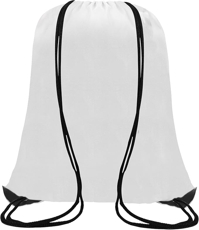 60 Pieces Drawstring Backpack Bags Sports Sackpack Bulk Cinch Gym Bag