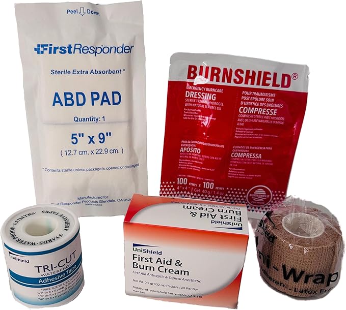 3-Shelf Metal 1st Aid Cabinet Class A, Large Capacity First Aid Wall Mount