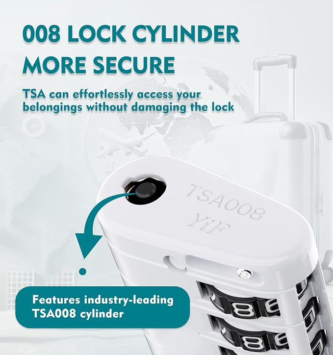 ANVIL 4 Digit Luggage Locks, TSA Locks