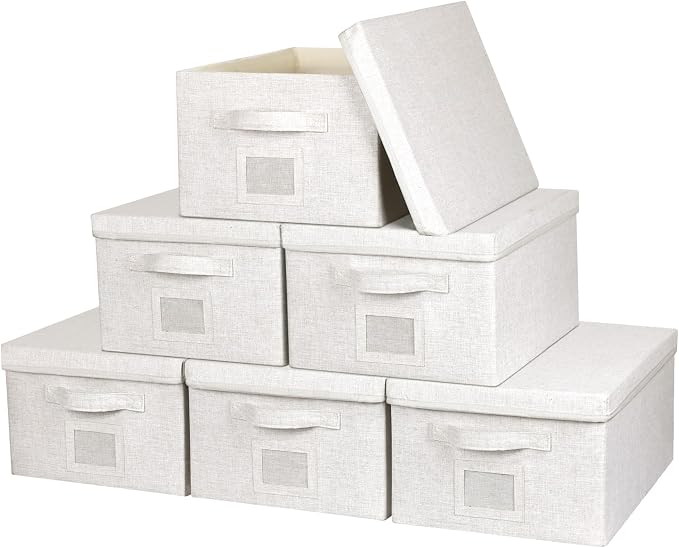 Large 17''x12'' Quart Collapsible Stackable Storage Bins