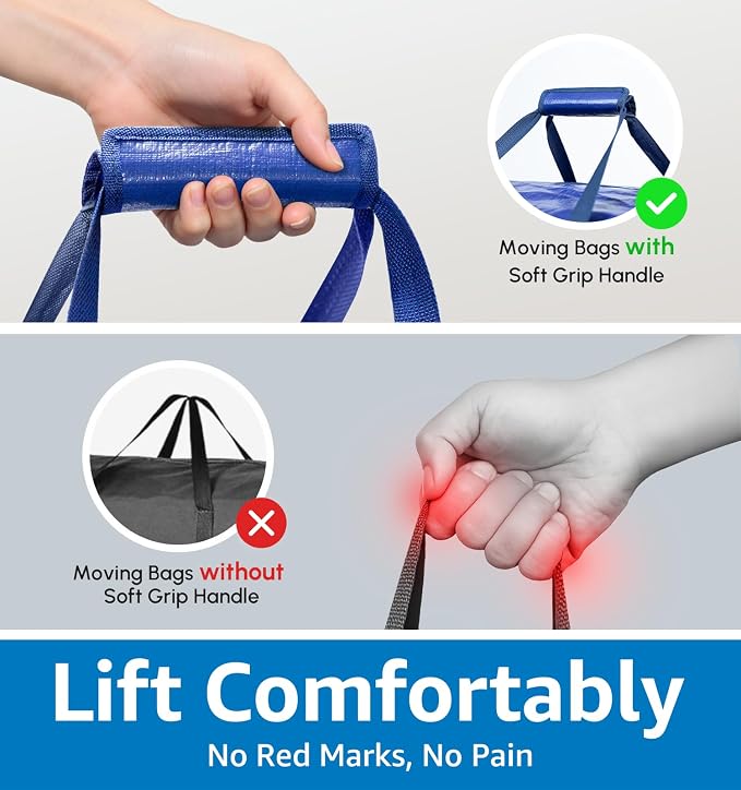 6 Pack Heavy Duty Moving Bags
