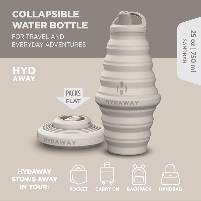 HYDAWAY 25oz Collapsible Water Bottle