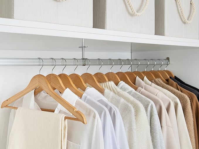StorageWorks Wooden Hangers 30 Pack, Wood Coat Hanger