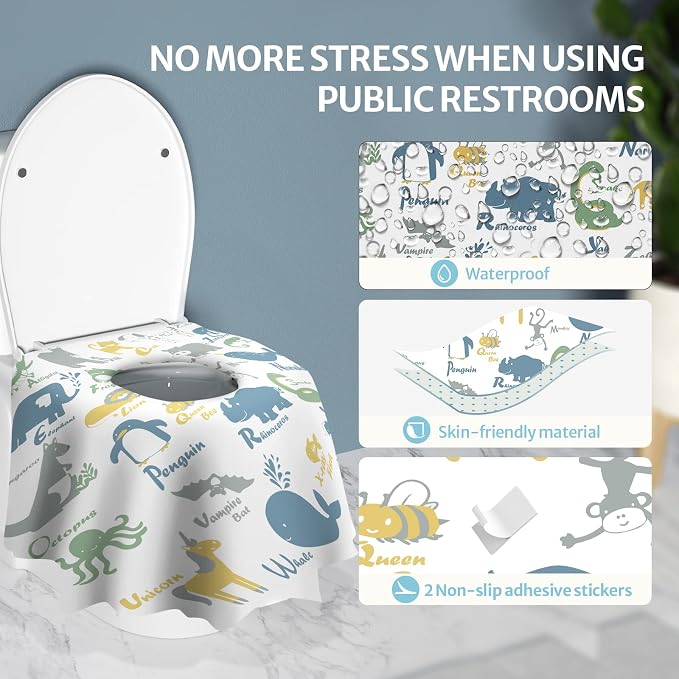 Blissful Diary 20 Pcs Toilet Seat Covers Disposable