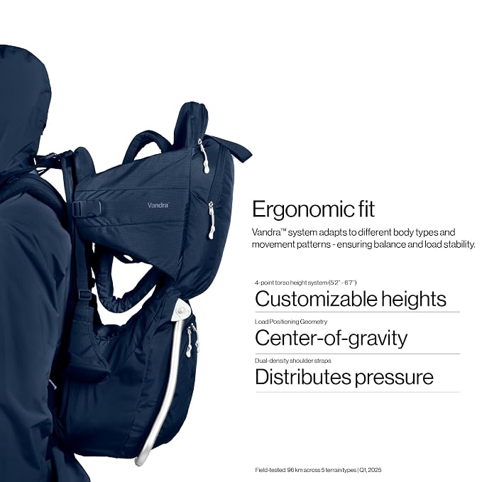 Vandra™ River - Scandinavian Hiking Baby Carrier Backpack - Gravity Lock™