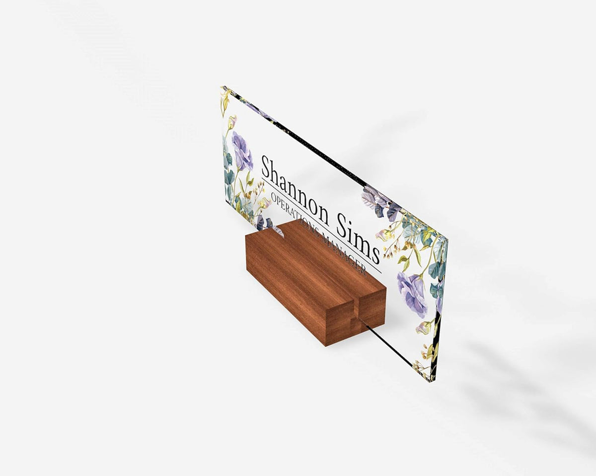 Personalized name plate for desk Nameplate sign Modern office business decor Executive desk organize school Desk name sign (8"x2.5")