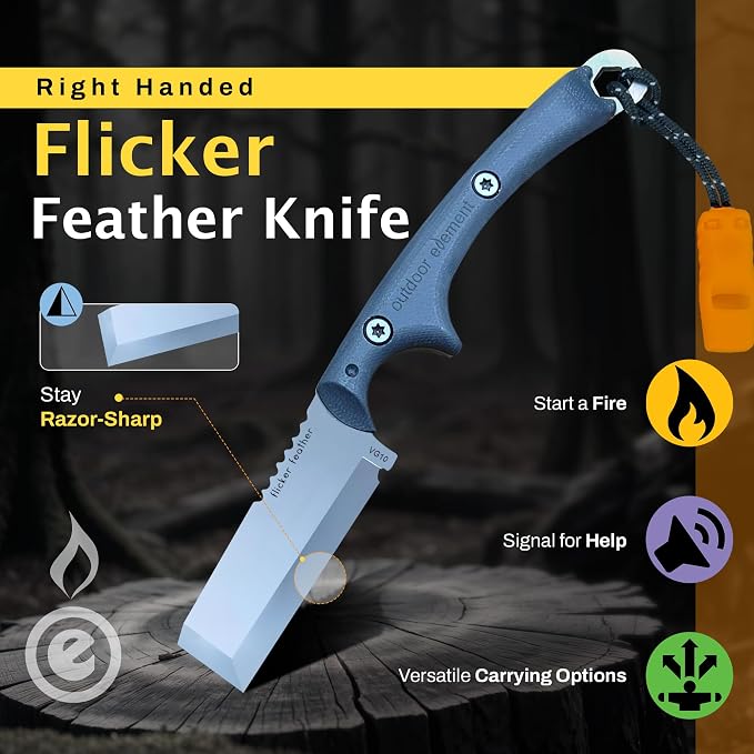 OUTDOOR ELEMENT Flicker Feather Knife