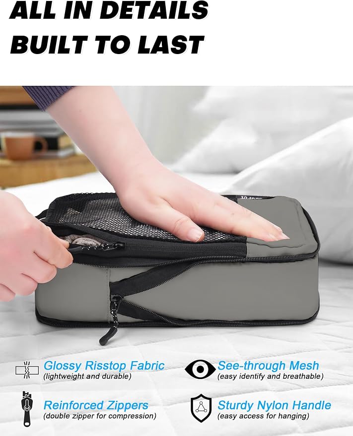 4 PCS Set Compression Packing Cubes