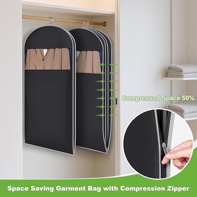 KEEGH Space Saving Hanging Garment Bag