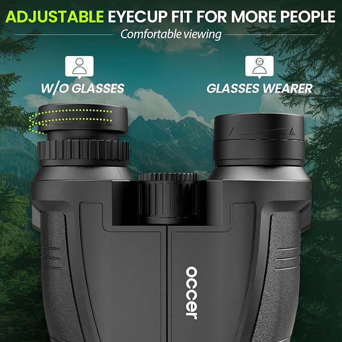 Occer 12x32 Compact Binoculars for Adults High Powered, Large Eyepiece