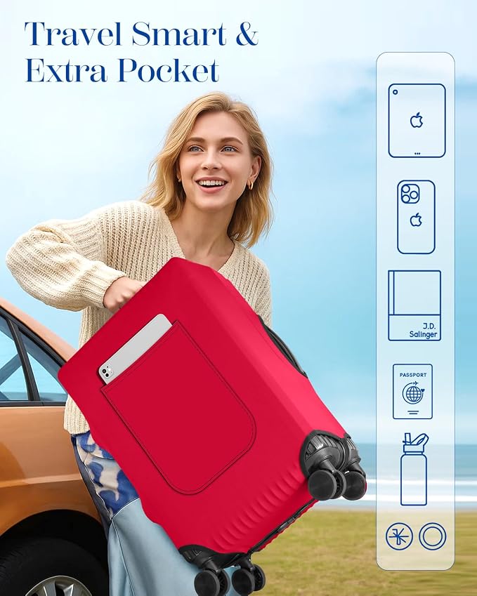 Slohif Luggage Cover for Suitcase Tsa Approved Protector