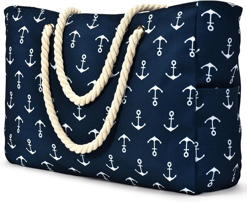 Becokan Beach Bag Large Beach Tote Bag