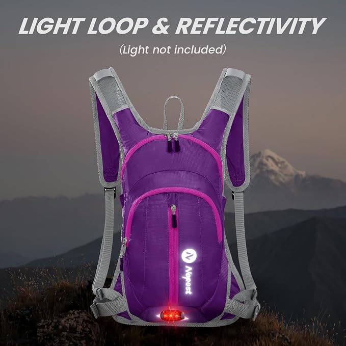 Nepest Hydration Pack Backpack for Women & Men, Lightweight Water Backpack