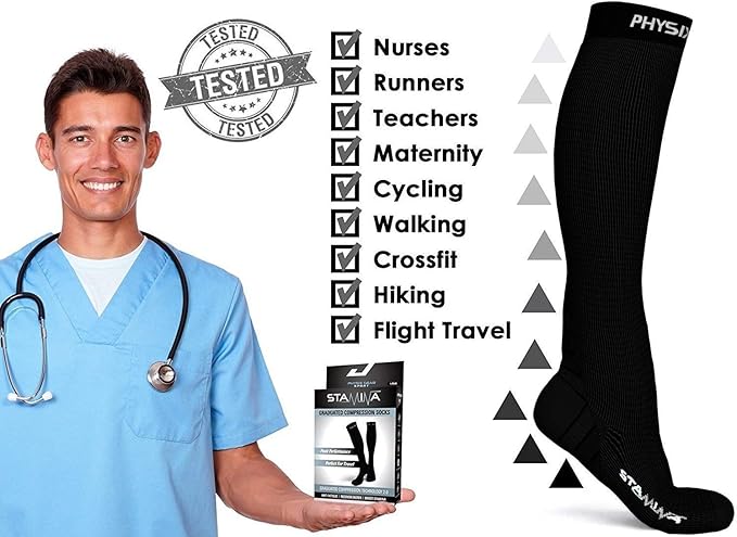 Physix Gear Compression Socks 20-30 mmHg