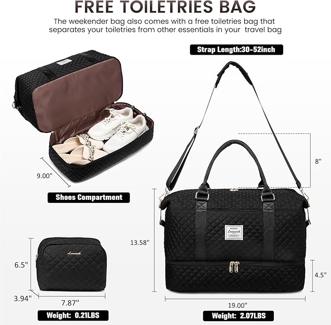 LOVEVOOK Travel Duffle Bag, Weekender Bags