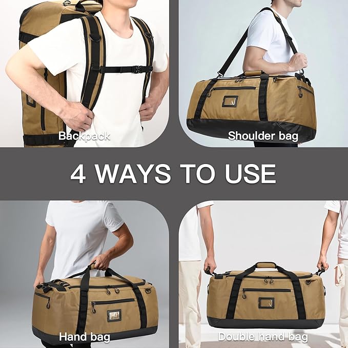 TUGUAN Extra Large Travel Duffle Bag Backpack
