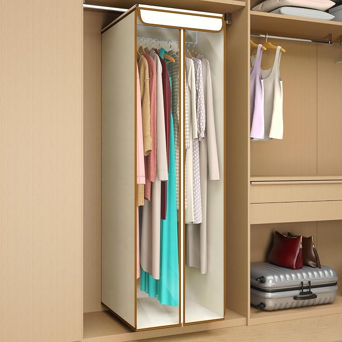 Univivi Garment Bags for Hanging Clothes, Large Clothes Storage Bags Closet