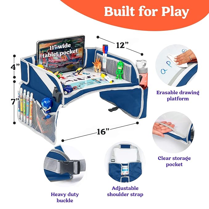 PILLANI Kids Travel Tray for Car