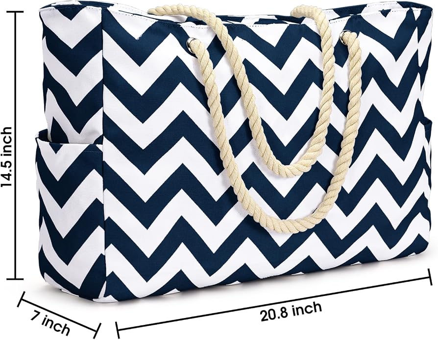Becokan Beach Bag Large Beach Tote Bag