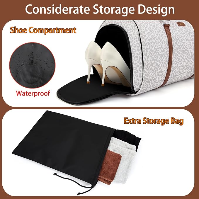 Convertible Garment Duffel Bag for Travel