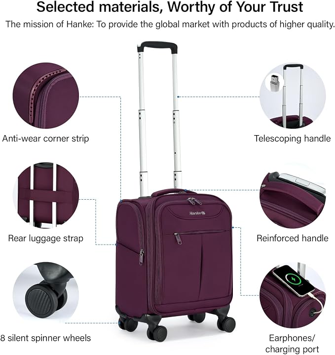 Hanke Underseat Carry On Luggage