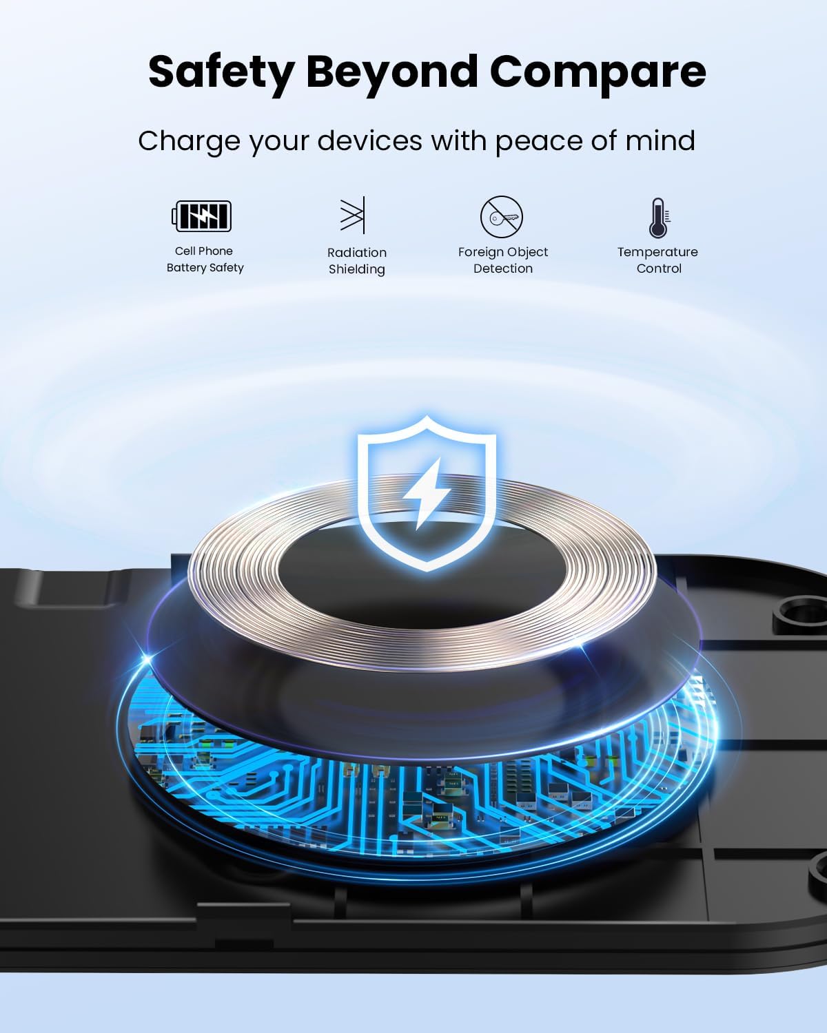 Wireless Charger, 10W Max Dual Charging Pad for iPhone 15/14/14 Plus/13 Pro Max/Pro/Mini/12/11, Airpods 3/2/Pro, Samsung S22/S21, QC 24W Adapter, Charging Adapter