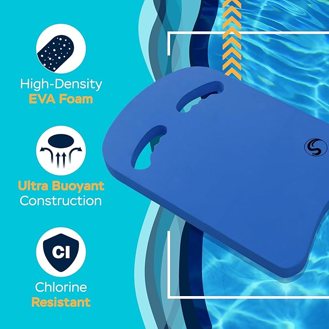 Sunlite Sports Swimming Kickboard - One Size Fits All - A Great Training Aid for Children and Adults