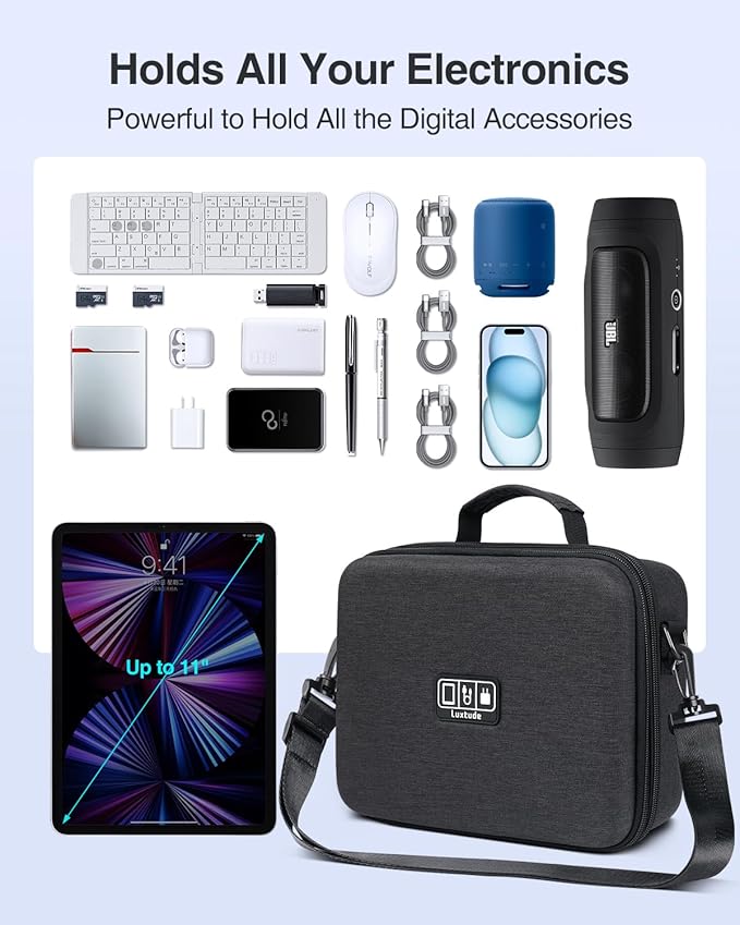 Luxtude Electronic Organizer Travel Case Large, Hard Case