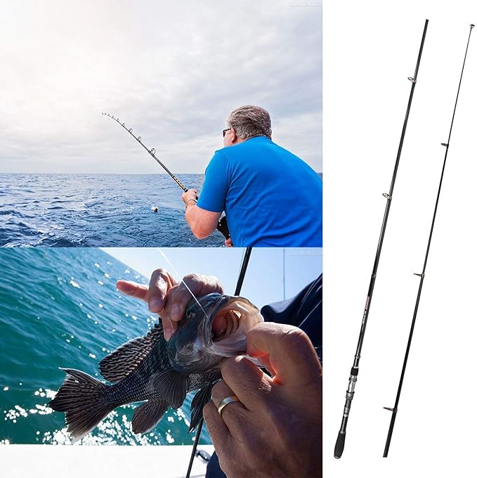 PLUSINNO Fishing Rod, Telescopic Fishing Rod and Reel Combo, Collapsible Travel