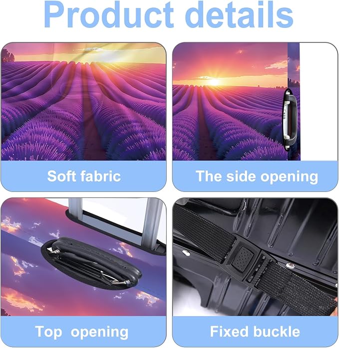 Luggage Cover Washable Suitcase Protector Anti-Scratch, Stretchable Fit
